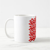 Liefde Hart Patroon Koffiemok (Links)