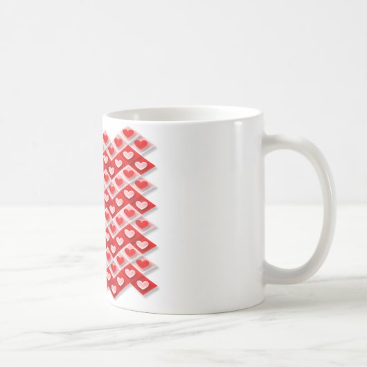 Liefde Hart Patroon Koffiemok (Rechts)