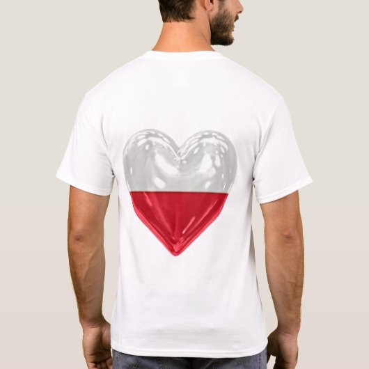 Liefde hart polen t-shirt (Achterkant)