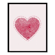 Liefde Hart Poster WallArt Home Decor