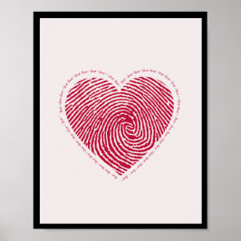 Liefde Hart Poster WallArt Home Decor