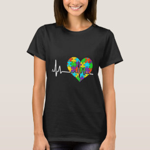 Liefde Hart Puzzel Acceptatie Mannen Vrouwen Kinde T-shirt
