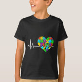 Liefde Hart Puzzel Acceptatie Mannen Vrouwen Kinde T-shirt (Voorkant)
