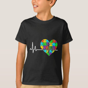 Liefde Hart Puzzel Acceptatie Mannen Vrouwen Kinde T-shirt