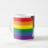 Liefde Hart Regenboog Gay Pride LGBT Foto Koffiemok (Voorkant links)