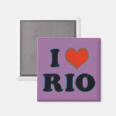 liefde / hart Rio de Janeiro Magneet (Voorkant / Achterkant)