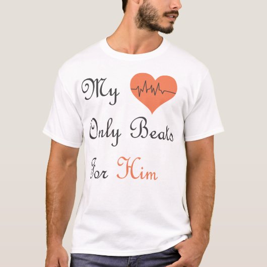 Liefde & Hart Romantisch Design T-shirt (Voorkant)