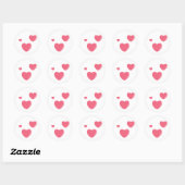 Liefde Hart Ronde Stickers (Vel)