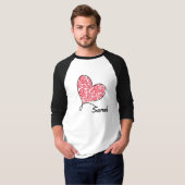 Liefde Hart & Rozen - Op maat T-shirt (Voorkant volledig)