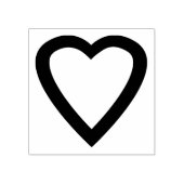 Liefde hart rubberstempel (Afrduk)