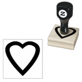 Liefde hart rubberstempel (Gestempeld)
