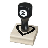 Liefde hart rubberstempel (Stempel)
