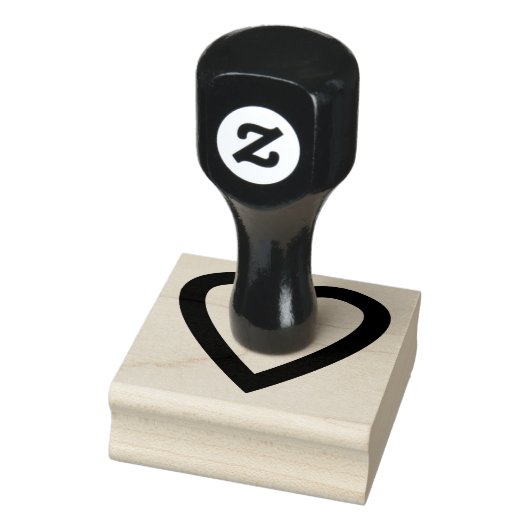 Liefde hart rubberstempel (Stempel)