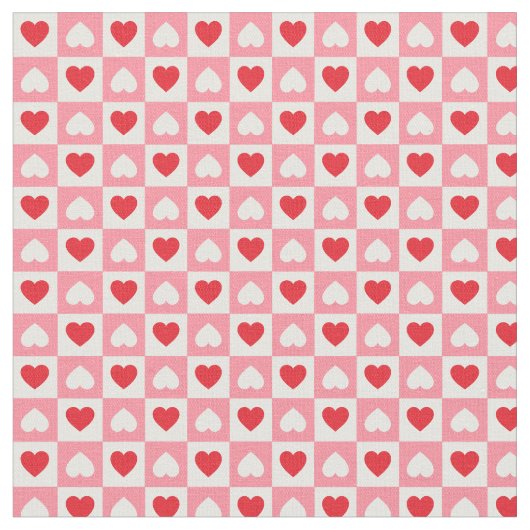 Liefde hart schaakbord stof (Close Up)
