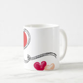 Liefde Hart Schattig  Koffiemok (Voorkant rechts)