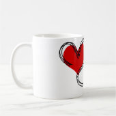 Liefde Hart Schattig  Koffiemok (Links)