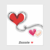 Liefde Hart Schattig  Sticker (Vel)
