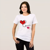 Liefde Hart Schattig  Tri-Blend Shirt (Voorkant volledig)