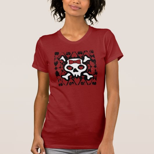 Liefde hart schedel t-shirt (Voorkant)