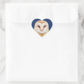 Liefde Hart Schuur Uil Vogel Dier Sticker (Tas)