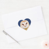 Liefde Hart Schuur Uil Vogel Dier Sticker (Envelop)