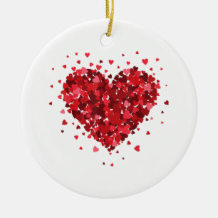 Liefde Hart Shirt Voor Vrouwen Meisjes Jongens Har Keramisch Ornament