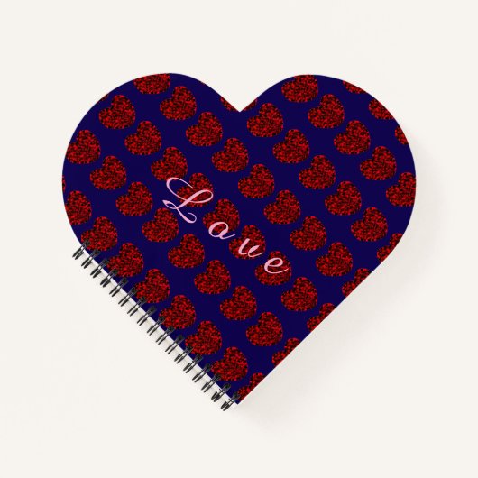 Liefde Hart Spiraal Notebook Notitieboek (Voorkant)