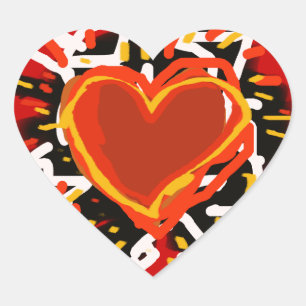 liefde hart sticker