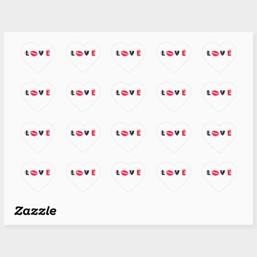 Liefde Hart Sticker (Vel)