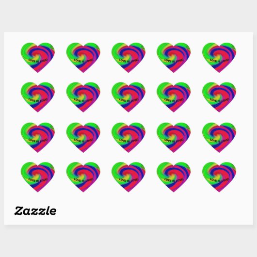 Liefde Hart Sticker (Vel)