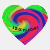 Liefde Hart Sticker (Voorkant)