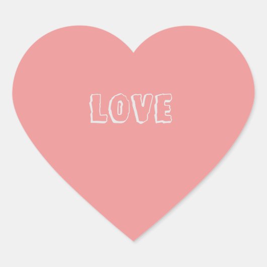 Liefde Hart Sticker (Voorkant)