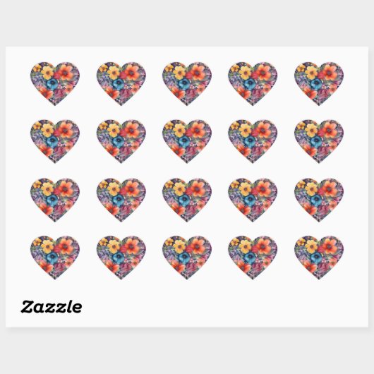 Liefde hart stickers (Vel)