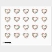 Liefde hart stickers (Vel)