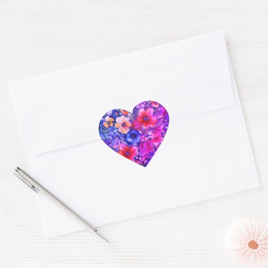 Liefde hart stickers (Envelop)