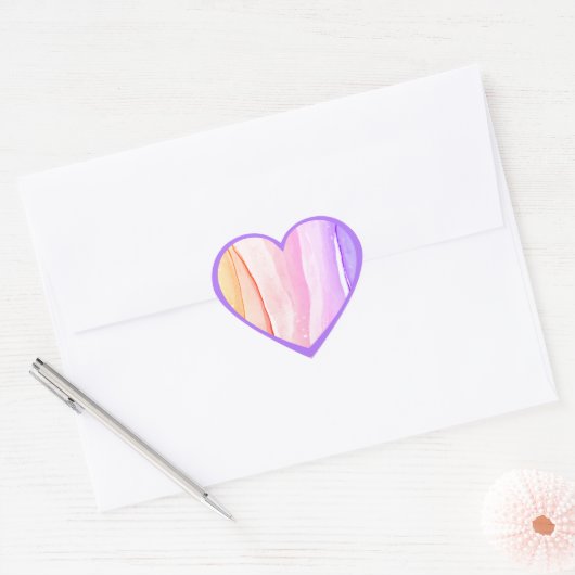 Liefde hart stickers (Envelop)
