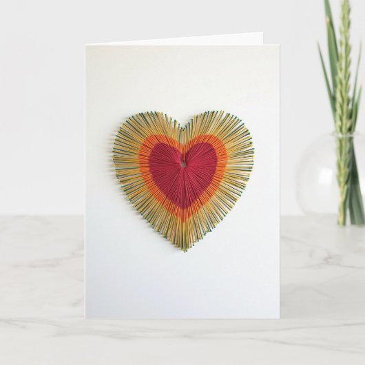 Liefde Hart String Art Kaart (Voorkant)