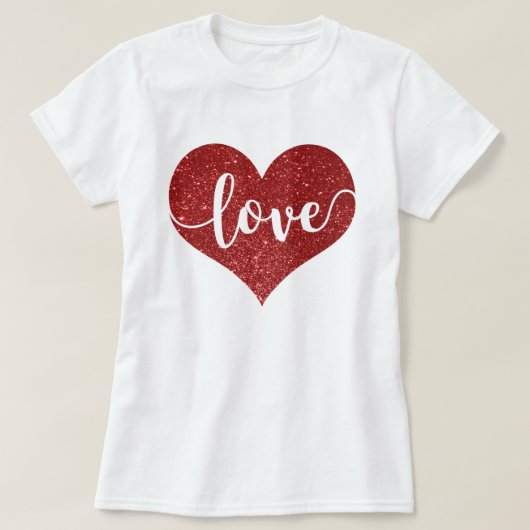 Liefde - hart t-shirt (Design voorkant)