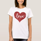 Liefde - hart t-shirt (Voorkant)