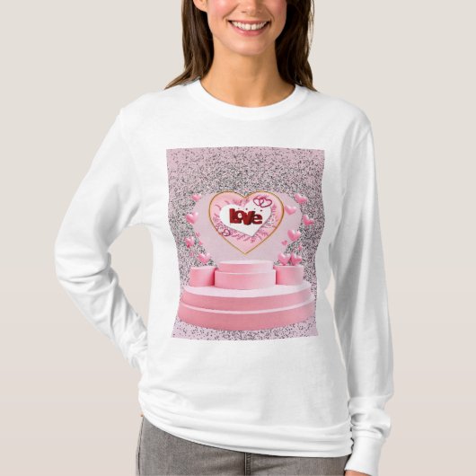 Liefde hart t-shirt (Voorkant)