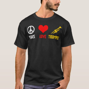 Liefde Hart Trompet Grappig cadeau T-shirt