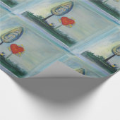 Liefde, hart, Valentijn inpakpapier (Hoek)