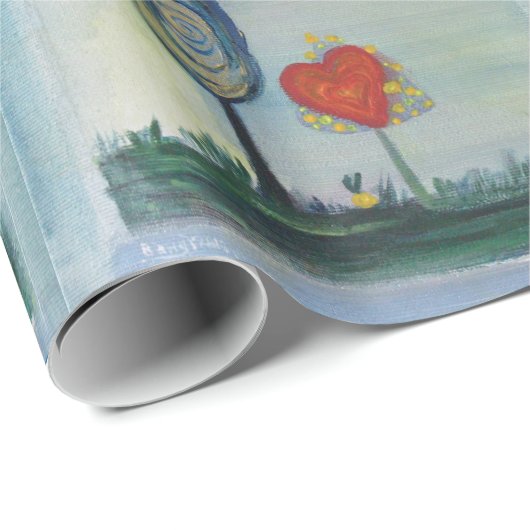 Liefde, hart, Valentijn inpakpapier (Rol Hoek)