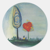 Liefde, Hart, Valentijn Sticker (Voorkant)