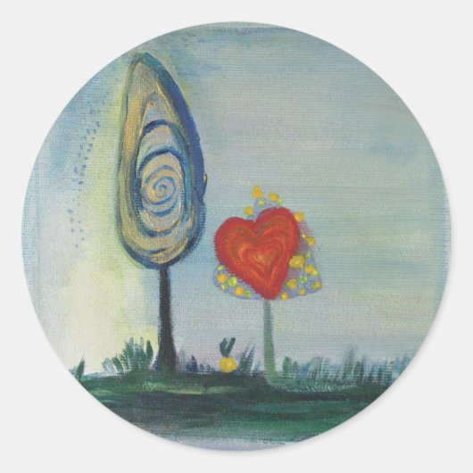 Liefde, Hart, Valentijn Sticker (Voorkant)