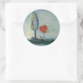 Liefde, Hart, Valentijn Sticker (Tas)