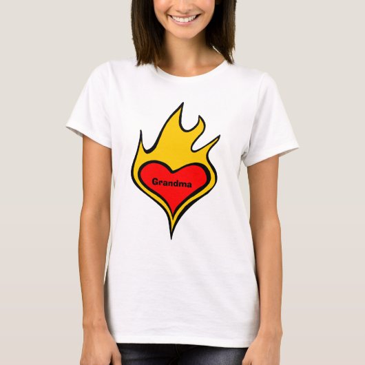 Liefde hart voor oma t-shirt (Voorkant)