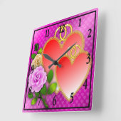 Liefde Hart Vormen-20362 Vierkante Klok (Hoek)