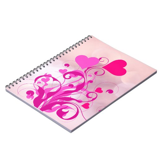 Liefde Hart Vormt Boom-25053 Notitieboek (Linkerzijde)