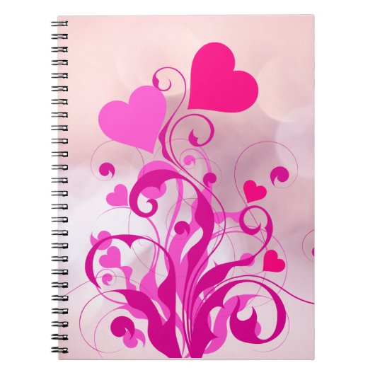 Liefde Hart Vormt Boom-25053 Notitieboek (Voorkant)